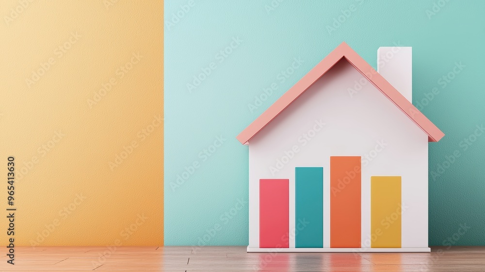 Aufkleber futuristic energy consumption dashboard with holographic oil usage statistics in modern home - with 