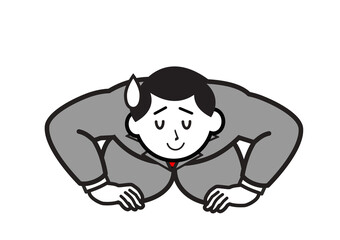 土下座するビジネスマン2