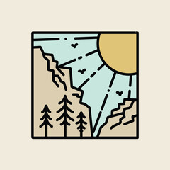  Vintage outdoor adventure illustration