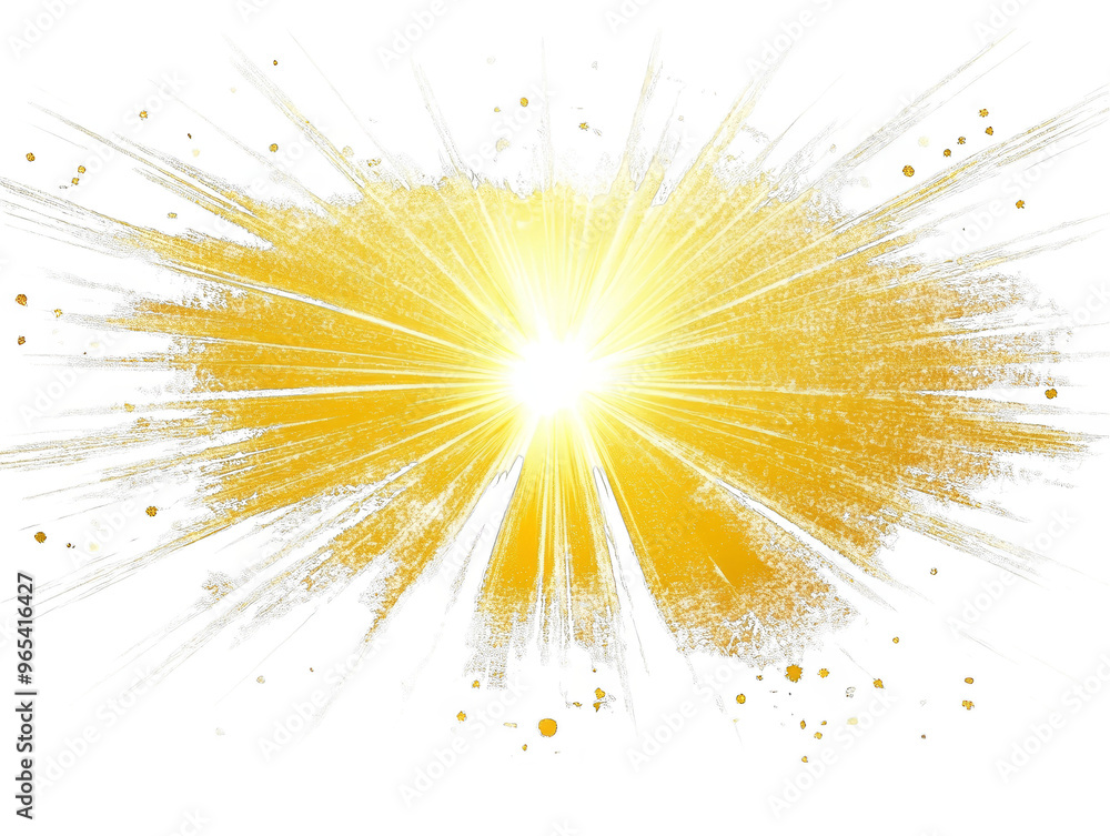 Poster Abstract Bright Light Burst With  Geometric Patterns