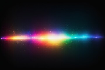 Bright abstract rainbow background with light