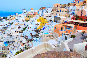 Oia windmill in Santorini island in Greece