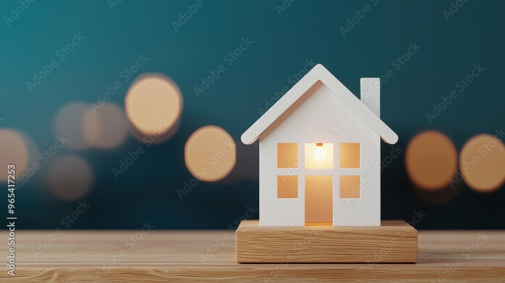 Poster futuristic energy efficiency optimization with ai in smart home