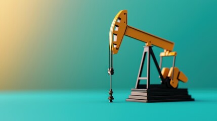 Futuristic Oil Price Tracking AI Tools in Corporate Setting with Copy Space, Selective Focus, and Quality