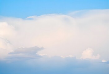Image of the blue sky and white clouds