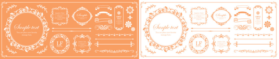 ハロウィンをイメージしたフレームデザイン