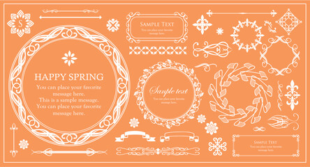 ハロウィンをイメージしたフレームデザイン