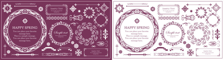 ハロウィンをイメージしたフレームデザイン