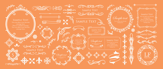 ハロウィンをイメージしたフレームデザイン