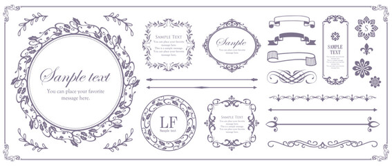 ハロウィンをイメージしたフレームデザイン