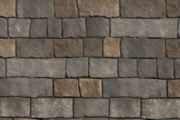 Obraz premium Processed collage of old street pavement surface texture. Background for banner, backdrop