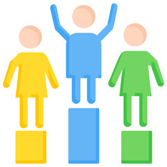 Fototapeta premium Competitiveness Icon