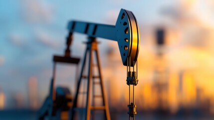 Global Energy Market Crisis: Falling Oil Price Indicator - with Copy Space, Selective Focus,