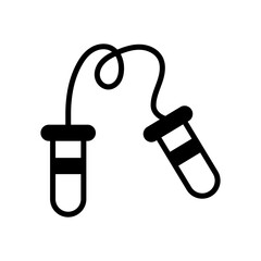 jumping rope solid black