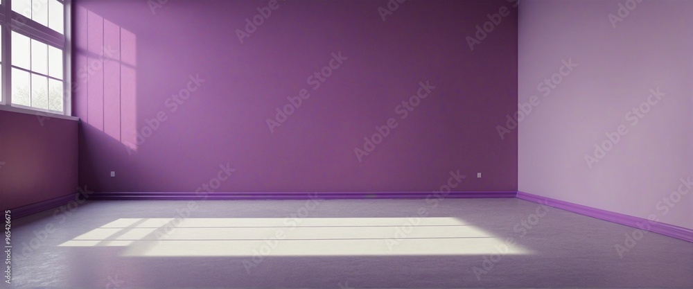 Poster puple background studio
