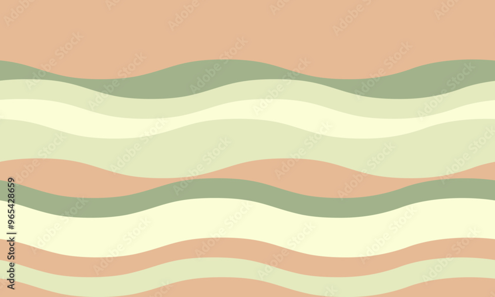 Poster abstract background with wavy stripes in vibrant colors, creating a rippled, liquid effect. smooth c