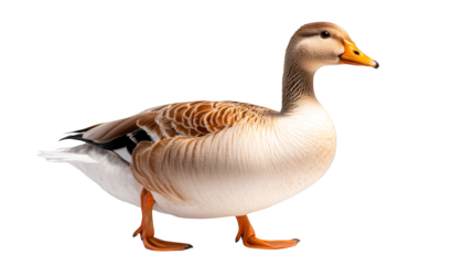 Goose with Glitch Art Background