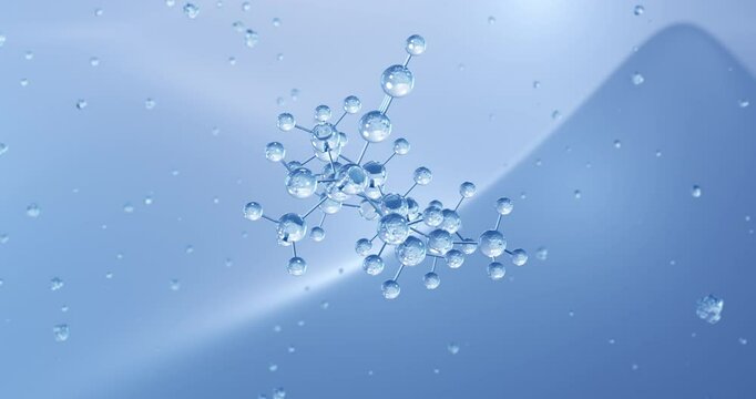 Tibolone rotating molecular structure, 3d model of molecule, synthetic steroid, looped video