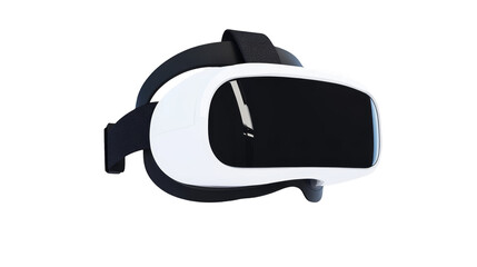 Fototapeta premium Virtual Reality Headset on Abstract Glitch Background