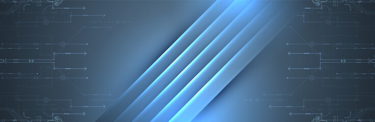 Obraz premium Abstract technology concept. Computer code background. Hand drawn vector illustration.