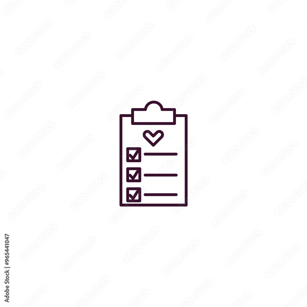 Poster check up outline icon. linear vector from dentist concept. thin line check up icon isolated on white