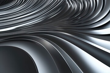 Dynamic Abstract Metal Texture with Flowing Curves and Wavy Patterns