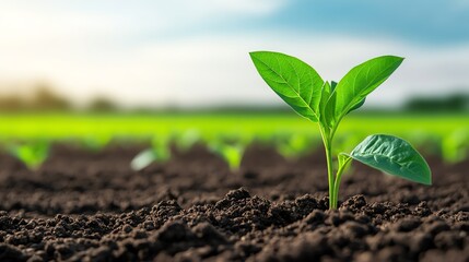 Fototapeta premium Crop analytics, detailed data for optimal growth