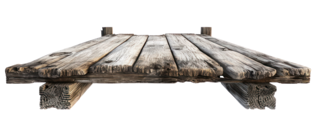wood pier port and pole boardwalk in lake clip art transparent background
