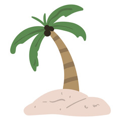 Coconut Tree Summer Illustration