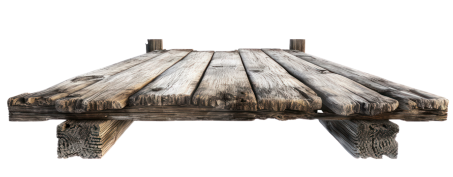 wood pier port and pole boardwalk in lake clip art transparent background