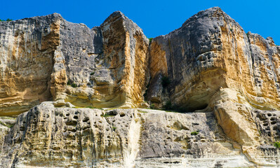 Rocks near the cave monastery of Kachi-Kalon