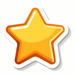 A simple star sticker Vector Illustrations (14)