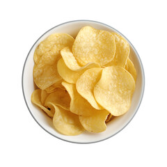 A bowl of crispy, golden potato chips