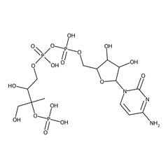 [[5-(4-amino-2-keto-pyrimidin-1-yl)-3,4-dihydroxy-tetrahydrofuran-2-yl]methoxy-hydroxy-phosphoryl] (2,4-dihydroxy-3-methyl-3-phosphonooxy-butyl) hydrogen phosphate