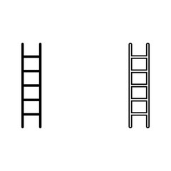 Ladder vector icon set.vector illustration color aditable