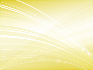 シャープなイメージの抽象的なウェーブ背景_ライトイエロー