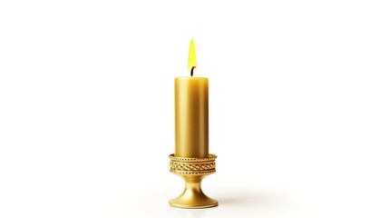 Cartoon illustrations of lighted candles on the table to celebrate Hanukkah,generated with AI.