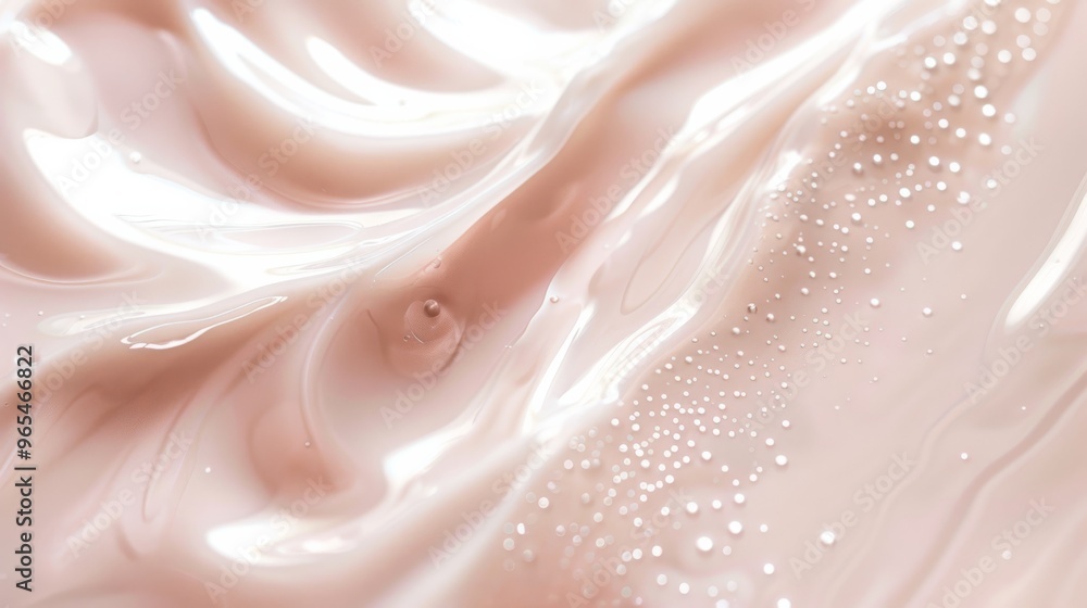 Aufkleber smooth gel surface with a soft glow and hydrating texture