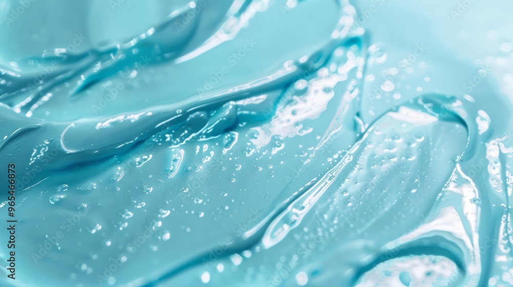 Aufkleber Smooth gel surface with a soft glow and hydrating texture