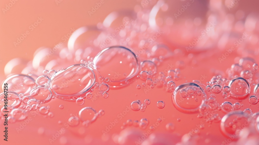 Poster thick gel consistency with tiny air bubbles and smooth texture