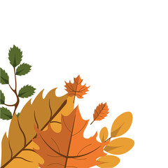 autumn leaves corner
