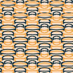 seamless pattern orange and black of bottles Geometrical texture background Pattern for used textiles, tiles, wallpapers.
