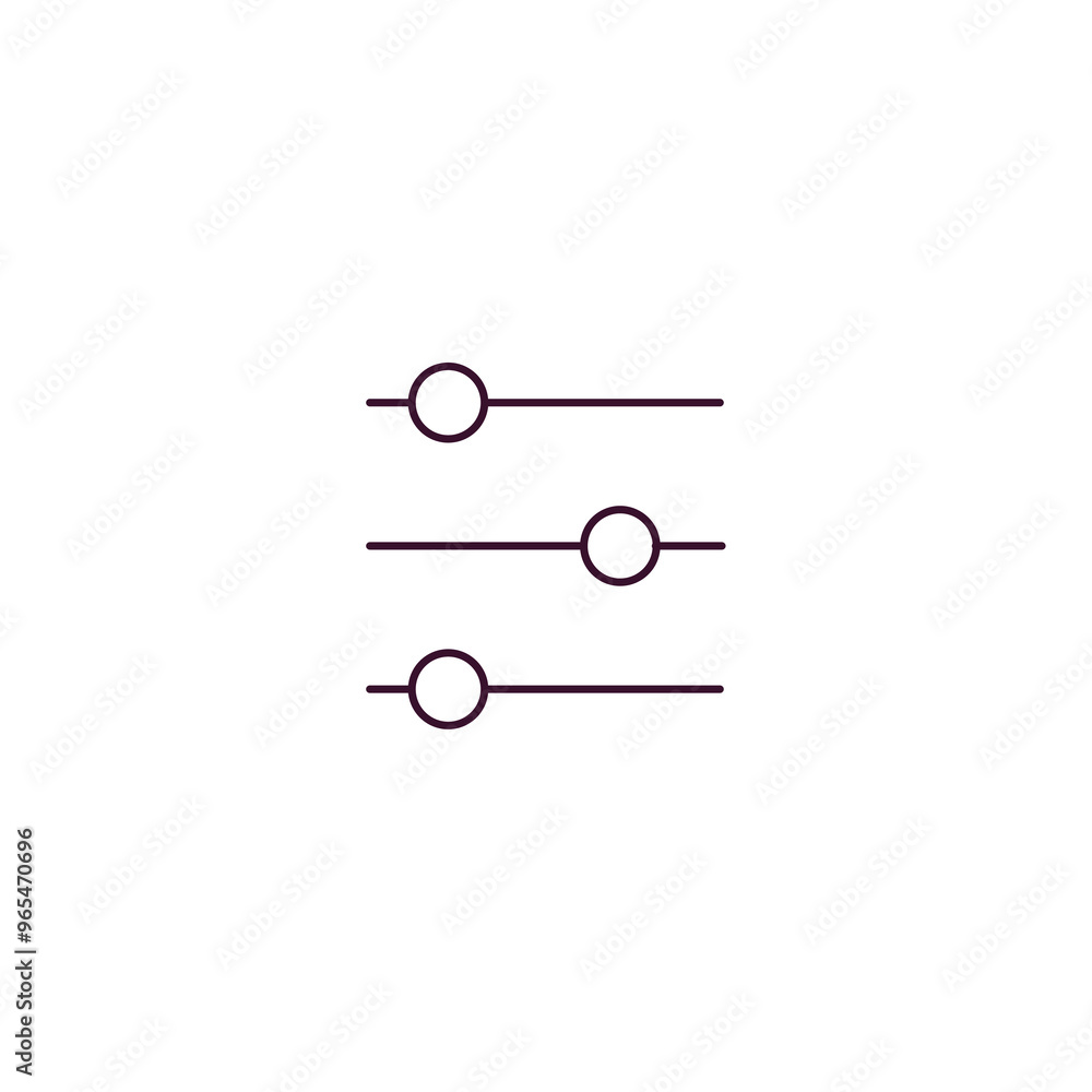 Poster controls outline icon. linear vector from entertainment concept. thin line controls icon isolated on