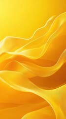 Fototapeta premium Abstract Yellow Fabric Waves with Soft Lighting