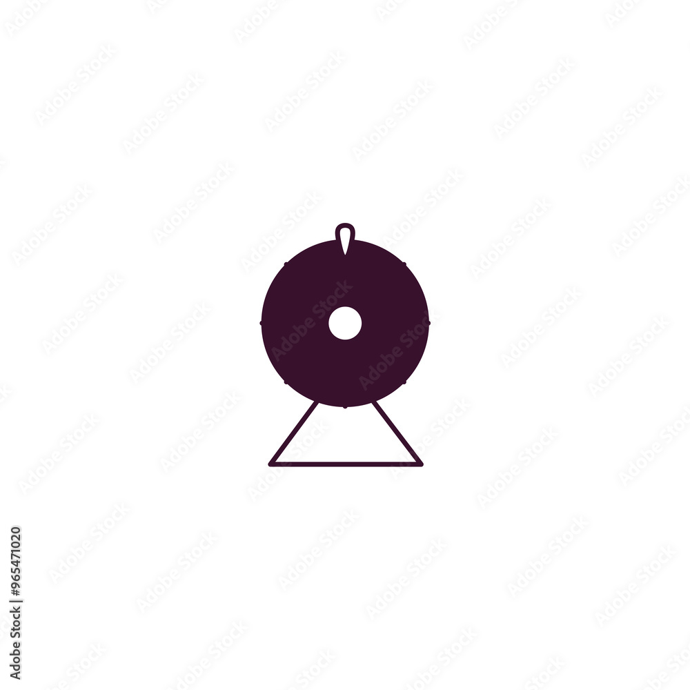 Poster lottery game outline icon. linear vector from entertainment concept. thin line lottery game icon iso