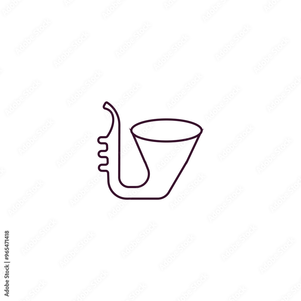 Poster soprano outline icon. linear vector from entertainment concept. thin line soprano icon isolated on w