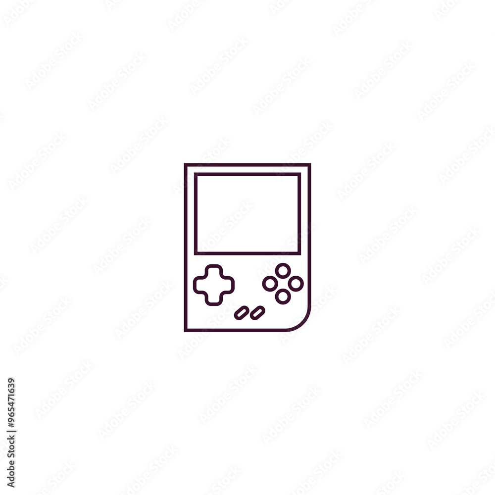 Poster video game outline icon. linear vector from entertainment concept. thin line video game icon isolate