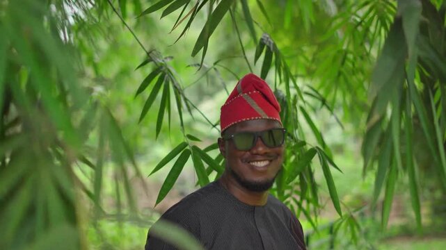 Thoughtful face of a Yoruba man