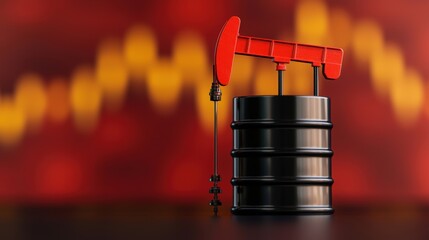 Global Oil Price Forecast Market Trends Analysis - with Copy Space, Selective Focus, Quality