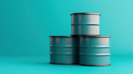 Dynamic Oil Market Volatility Price Fluctuation Graph with Copy Space, Selective Focus,